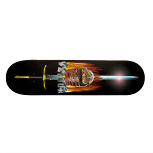 dapperheid en vuur skateboard
