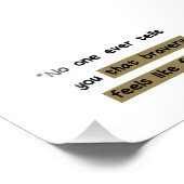 Dapperheid voelt als angst | Motivatie prijsopgave Foto Afdruk (Hoek)