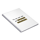 Dapperheid voelt als angst | Motiverende quote Notitieboek (Rechterzijde)