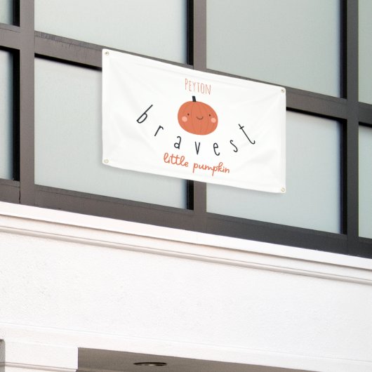 dapperste kleine pompoen Aangepaste naam Banner Si (Buitenkant Gebouw)