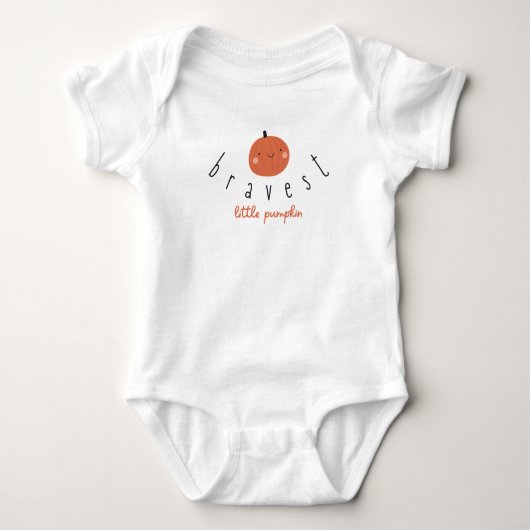 dapperste kleine pompoen Baby Bodysuit Eén stuk (Voorkant)