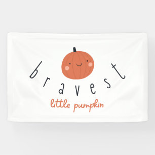 dapperste kleine pompoen Banner Binnen Groot Bord