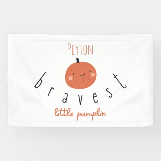 dapperste kleine pompoen Banner Indoor Sign (Horizontaal)