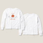 dapperste kleine pompoen Custom Meisjes Lange Mouw (Voorkant /achterkant)