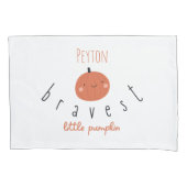 dapperste kleine pompoen Custom Name Kussensloop (Voorkant)