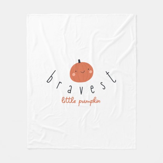 dapperste kleine pompoen kinderen Fleece Dekbed (Voorkant)
