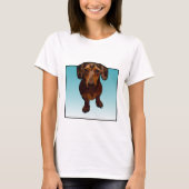 Dapple Dachshund Artsy T-shirt (Voorkant)