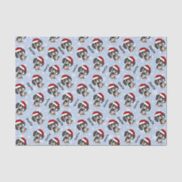 Dapple Dachshund Kerstmis Aangepaste Naam Leuke Ho Tissuepapier
