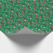 Dapple Dachshund: kerstmis Cadeaupapier (Hoek)