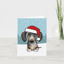 Dapple Dachshund Santa Wiener Hondenkerst