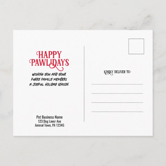 Dapple Dachshund Vakantie Schattige Pet Dog Custom Briefkaart (Achterkant)