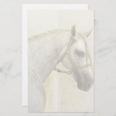 Dapple Gray Andalusië Horse Briefpapier (Voorkant / Achterkant)