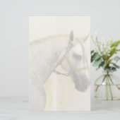 Dapple Gray Andalusië Horse Briefpapier (Staand voorkant)