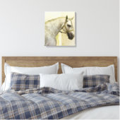 Dapple Gray Andalusië Horse Canvas Afdruk (Insitu (Slaapkamer))