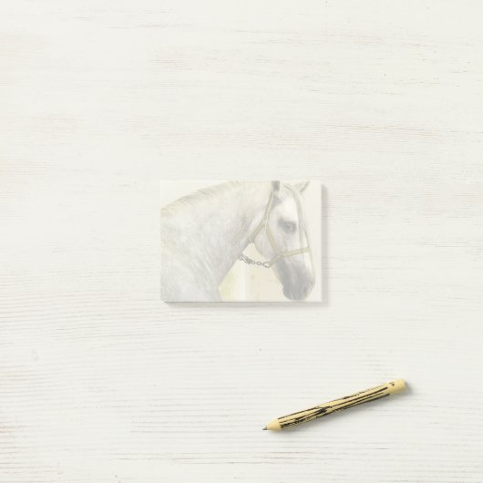 Dapple Gray Andalusië Horse Post-it® Notes (Op bureau)