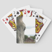 Dapple Gray Draft Horse Eye  Pokerkaarten (Achterkant)