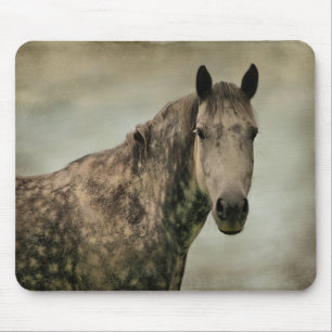 Dapple Gray Horse Head Muismat