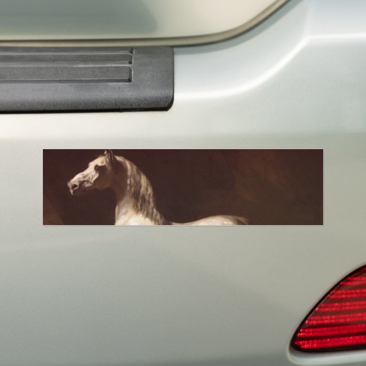 Dapple Gray Horse (van Théodore Géricault) Bumpersticker (Op auto)