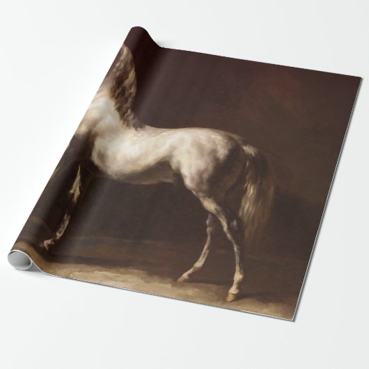 Dapple Gray Horse (van Théodore Géricault) Cadeaupapier (Uitgerold)