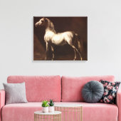 Dapple Gray Horse (van Théodore Géricault) Canvas Afdruk (Insitu (Woonkamer))