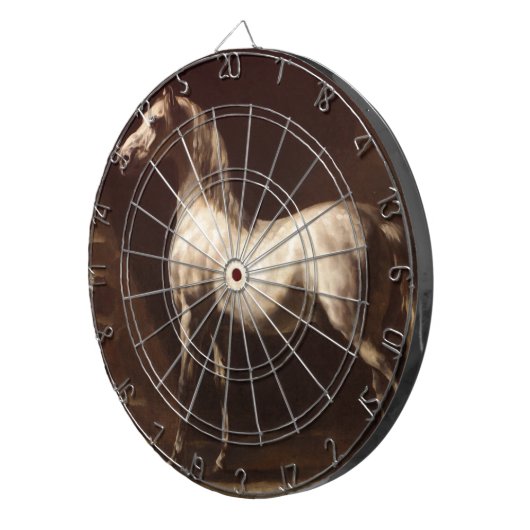 Dapple Gray Horse (van Théodore Géricault) Dartbord (Voorkant Rechts)