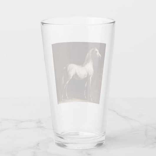 Dapple Gray Horse (van Théodore Géricault) Glas (Achterkant)