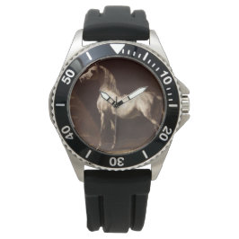 Dapple Gray Horse (van Théodore Géricault) Horloge