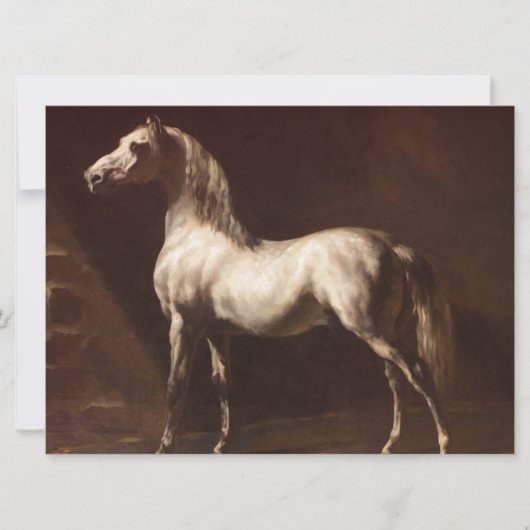 Dapple Gray Horse (van Théodore Géricault) Kaart (Voorkant)