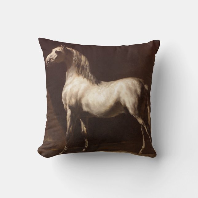 Dapple Gray Horse (van Théodore Géricault) Kussen (Voorkant)