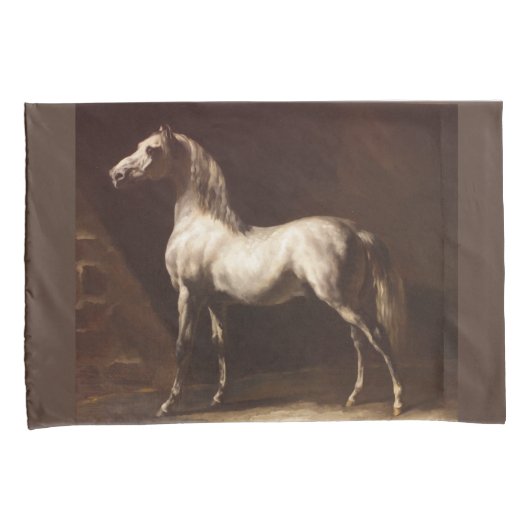 Dapple Gray Horse (van Théodore Géricault) Kussensloop (Voorkant-Rechts)