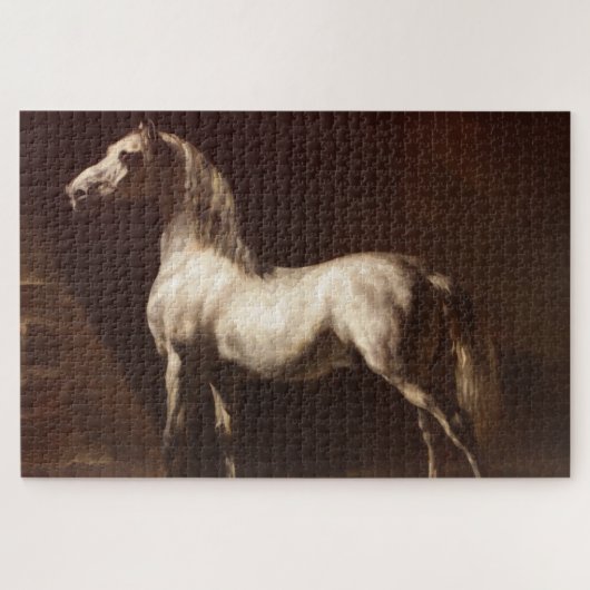 Dapple Gray Horse (van Théodore Géricault) Legpuzzel (Horizontaal)