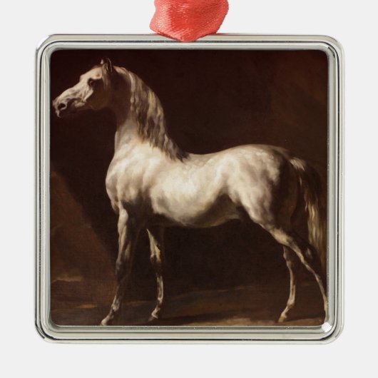 Dapple Gray Horse (van Théodore Géricault) Metalen Ornament (Voorkant)