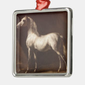 Dapple Gray Horse (van Théodore Géricault) Metalen Ornament (Links)