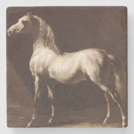 Dapple Gray Horse (van Théodore Géricault) Stenen Onderzetter