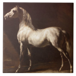Dapple Gray Horse (van Théodore Géricault) Tegeltje