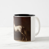 Dapple Gray Horse (van Théodore Géricault) Tweekleurige Koffiemok (Voorkant rechts)