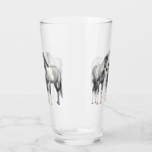 Dapple Gray Pinto Paint Quarter Horses Glas (Links)