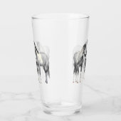 Dapple Gray Pinto Paint Quarter Horses Glas (Rechts)