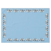 Dapple Gray Pinto Paint Quarter Horses Tafelkleed (Voorkant (Horizontaal))