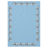 Dapple Gray Pinto Paint Quarter Horses Tafelkleed (Voorkant)