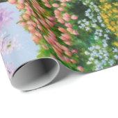 Dapple Gray Quarter Horse Mare Palomino Foal Cadeaupapier (Rol Hoek)