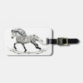 Dapple Grey IJslandse Mare Grá Bagagelabel (Voorkant horizontaal)