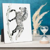 Dapple Grey IJslandse Mare Grá Fotoplaat (Zijkant)