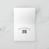 DAPPLE GREY IN EEN EEN PAARD OPEN SLEE met vers Feestdagen Kaart (Binnen)