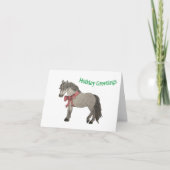 Dapple Grey Pony Holiday Greeting Card Bedankkaart (Voorkant)