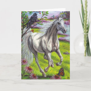 DAPPLE HORSE Note Kaart UITVOEREN
