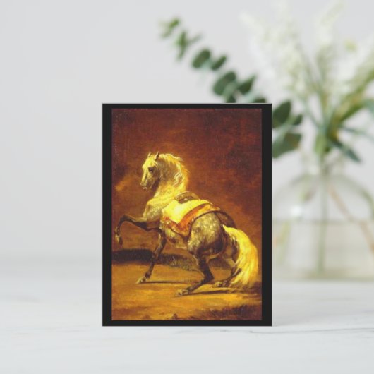 DAPPLED GRAY HORSE BRIEFKAART (Staand voorkant)