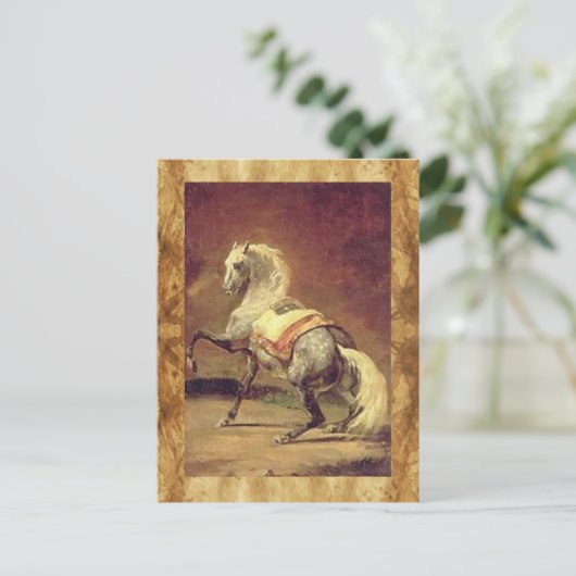 DAPPLED GRAY HORSE BRIEFKAART (Staand voorkant)