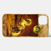 DAPPLED GRAY HORSE MONOGRAM Case-Mate iPhone CASE (Achterkant (horizontaal))