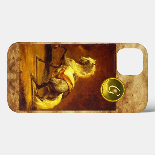 DAPPLED GRAY HORSE MONOGRAM Case-Mate iPhone CASE (Achterkant (horizontaal))